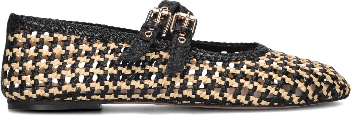 Inuovo D47001 Ballerina's Dames - Zwart - Maat 42