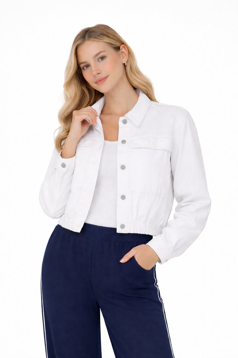 Juno Jacket White Denim