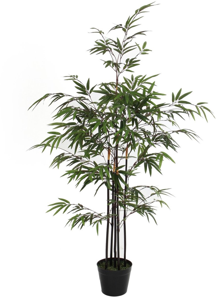 Mica Decorations Bamboe Kunstplant - H120 x Ø75 cm - Groen