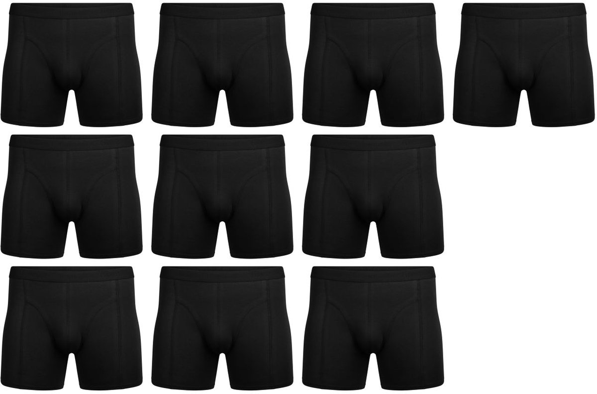 Maxx Owen Heren Boxershorts 10-pack - Zwart - Katoen