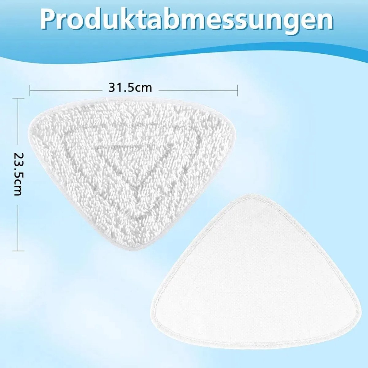 Set van 6 vervangende reinigingsdoekjes Geschikt voor de Vileda stoommop.