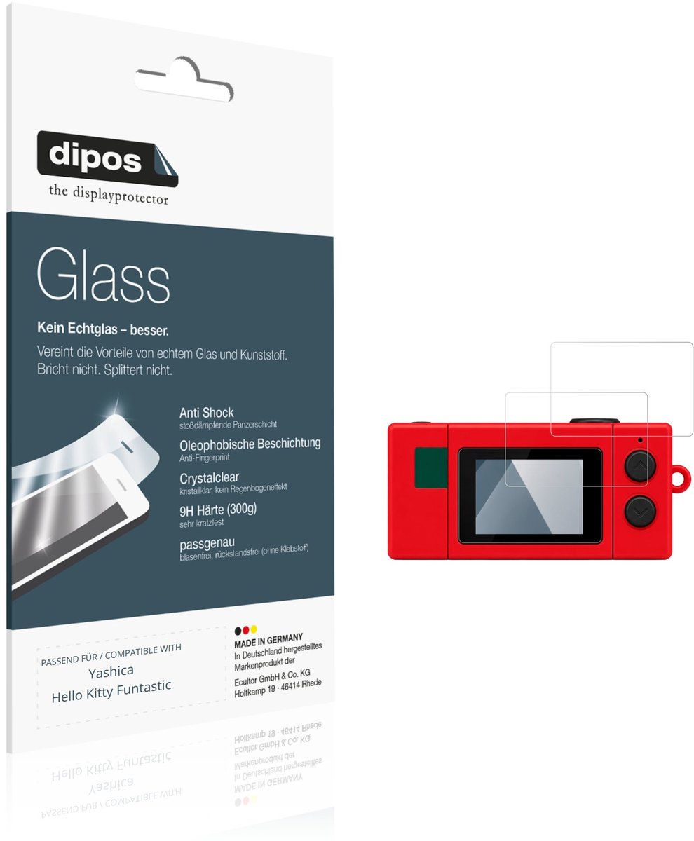 dipos – 2x Pantserfolie geschikt voor Yashica Hello Kitty Funtastic | 9H Screenprotector