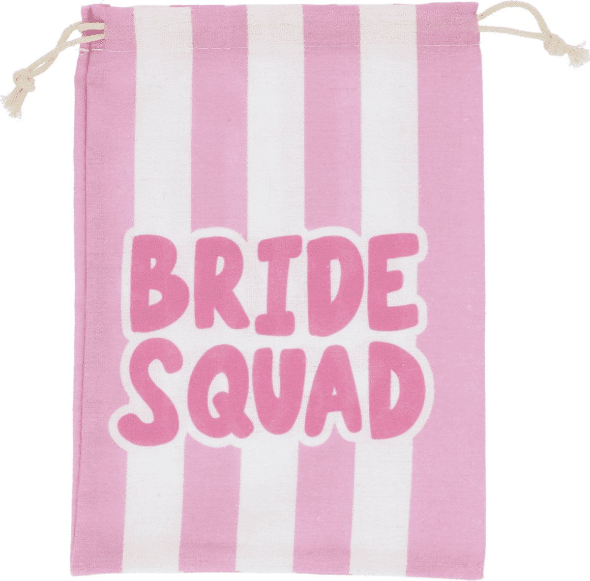 Riethmüller - Cadeautasje - bride squad - she said yaass - roze/wit
