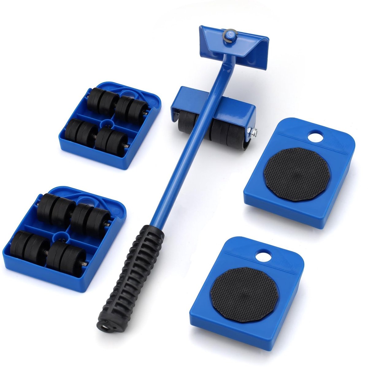 Elzusha - Meubelverhuizers Set - 5-delig met lepel en 4 wielen - Tot 159 kg
