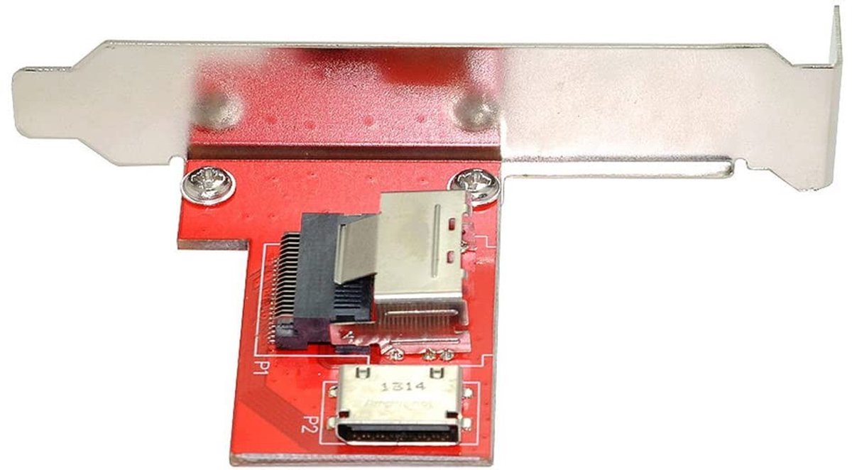 Elzusha - PCI-Express Mini SAS naar Oculink Adapter met Beugel