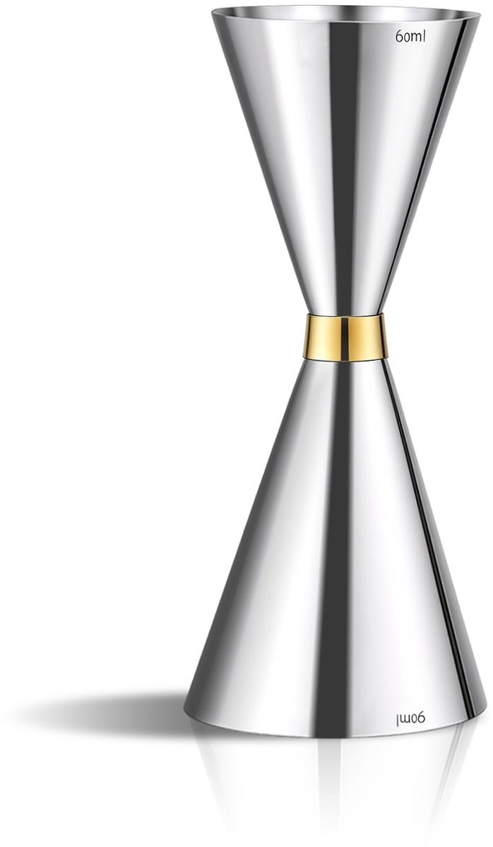 Elzusha - Cocktail jigger met dubbele maatbeker - 60ml/90ml