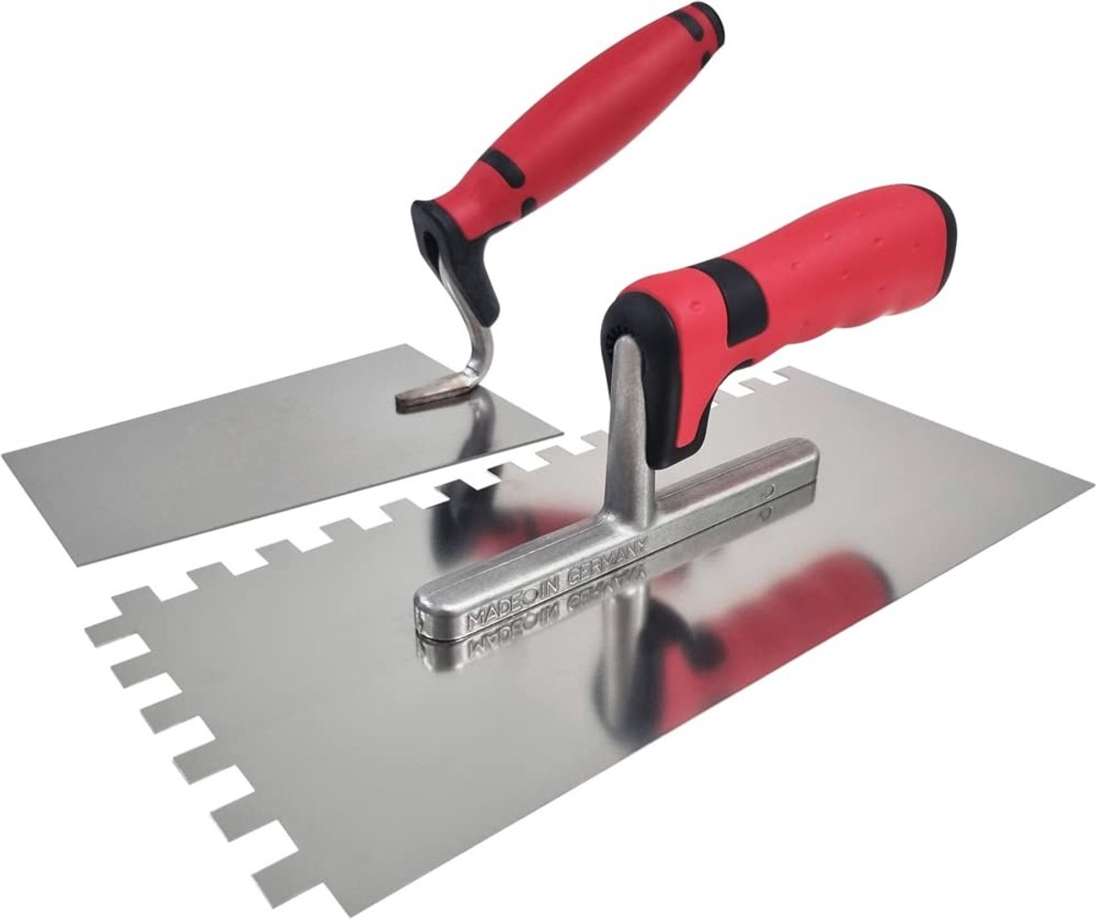 Elzusha - Tegelzetterset 2-delig met RVS Troffel en Tand 12 x 12 mm