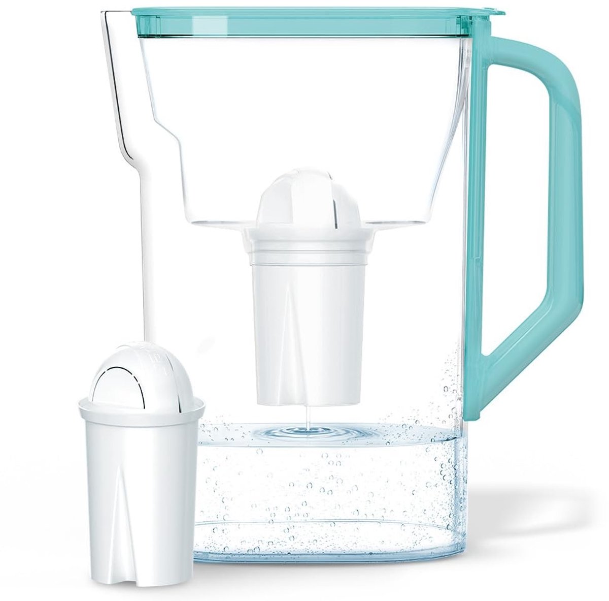Elzusha - Waterfilterkan van 2.7L met Filtercartridge voor Gezond Drinkwater