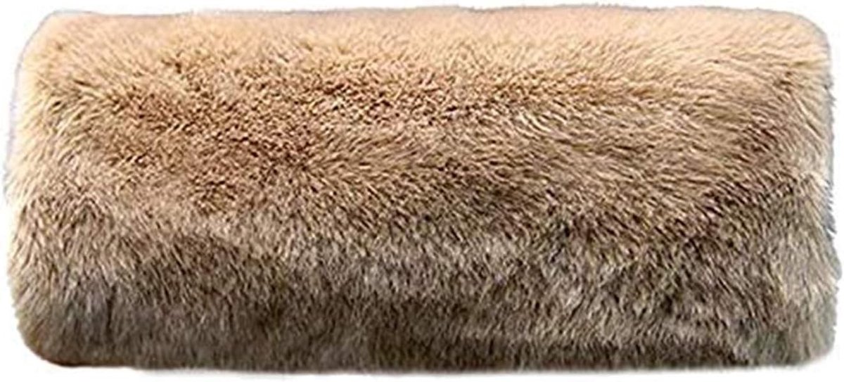 Faux Fur Hand Muff voor Warme Handen in de Winter - Comfortabele Winteraccessoires in Khaki