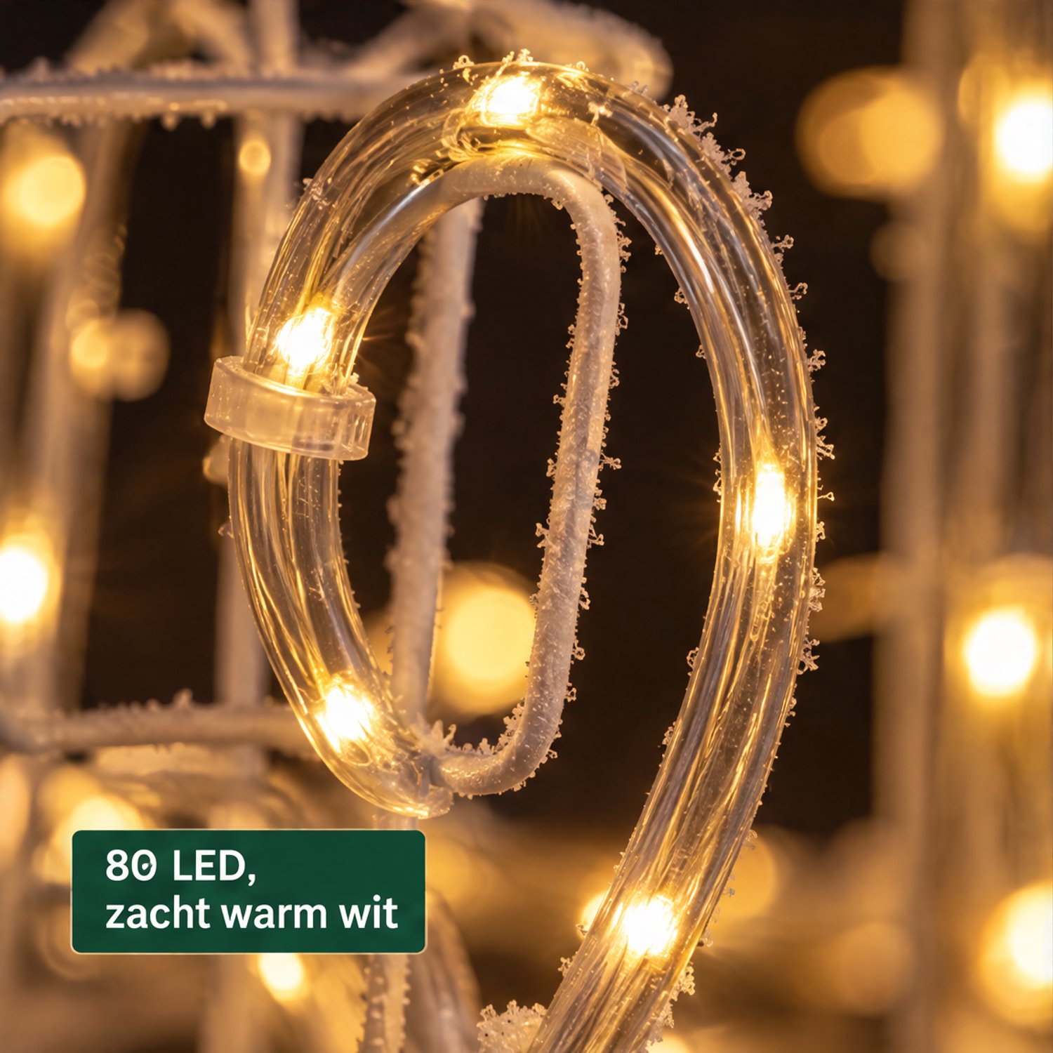 Levano Kerstverlichting Buiten - Kerstversiering - Kerstdecoratie voor Binnen - Kerstverlichting op Batterij - Kerstlampjes - Kerstlichtjes - Lichtslang - Lantaarn voor Buiten - Kerstlantaarn - Verlichte Kerstfiguren - Warm Wit - Timer - IP44 – foto 5