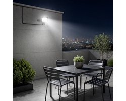 Froadp 100W LED-schijnwerper met bewegingssensor - buitenspot, veiligheidslamp, koudwitte schijnwerper zonder stekker, voor tuin, binnenplaats, garage en terras