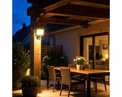 Froadp 100W LED-schijnwerper met bewegingssensor - buitenspot, veiligheidslamp, warmwitte schijnwerper zonder stekker, voor tuin, binnenplaats, garage en terras