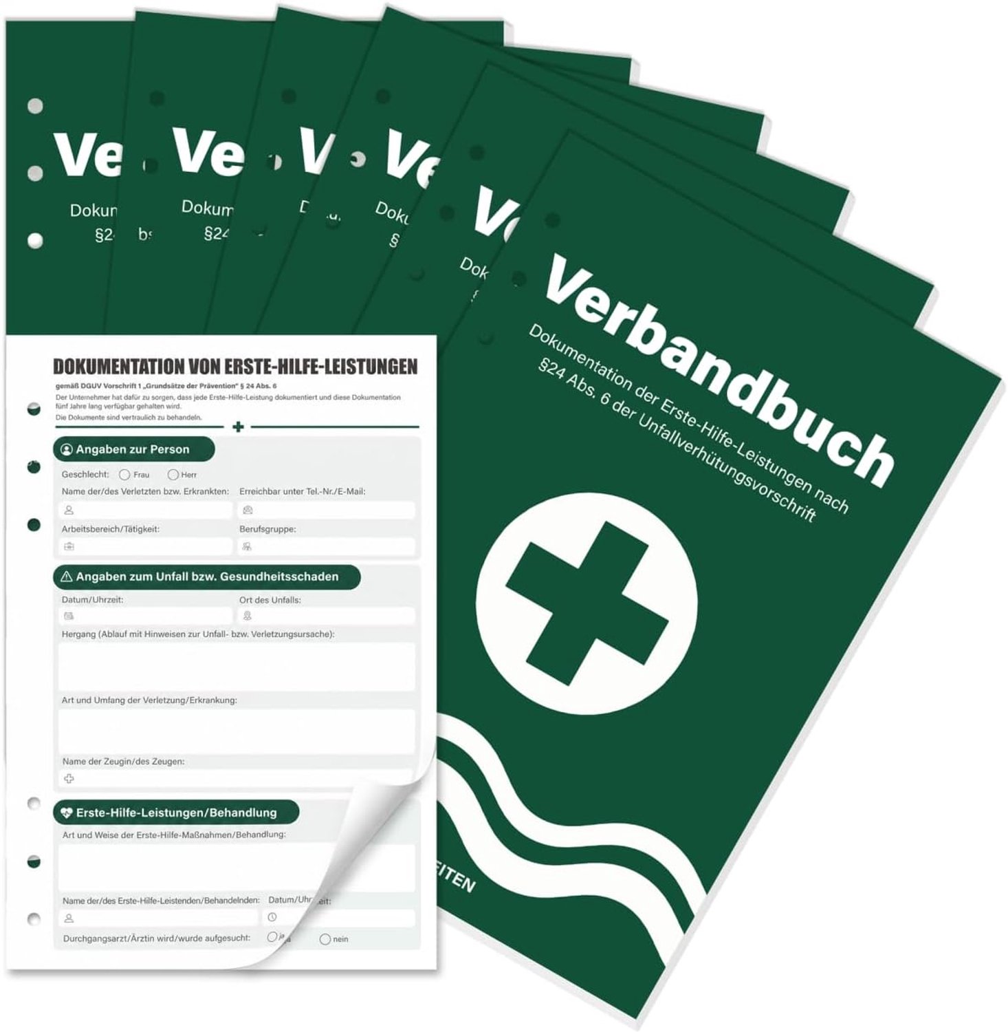 Zakenboeken verpakking van 6 stuks - verbandboek - ideaal voor professioneel gebruik - ServiceTopper