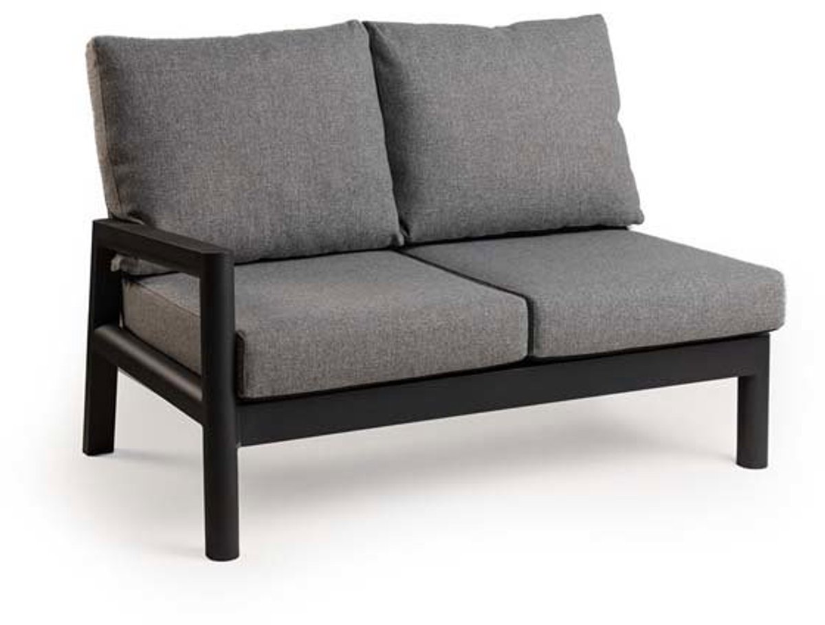 Tierra Outdoor Sevilla 2-zits lounge bank rechts charcoal