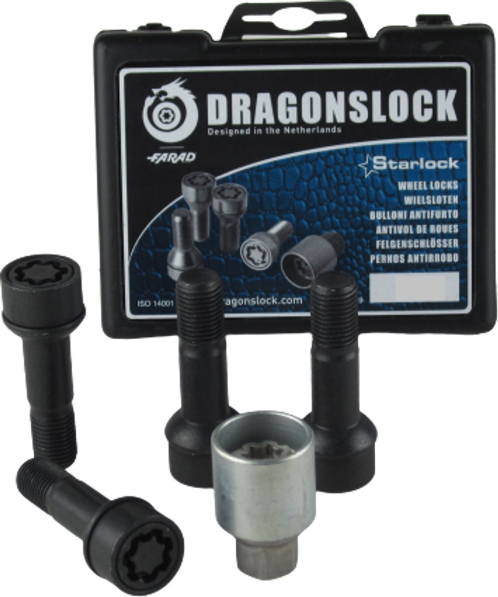 Dragonslock Slotbout (wielslot) - Mercedes GLC-klasse vanaf 06/2015 - Kleur zwart