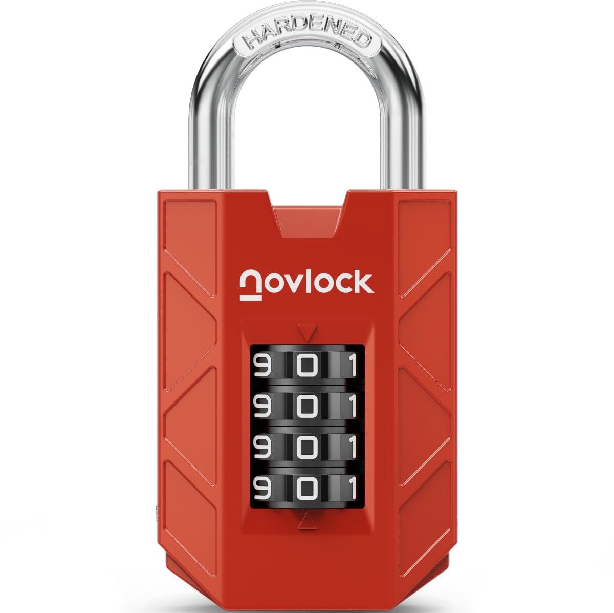 NOVLOCK Cijferslot – Robuust en Veilig Hangslot met 4-Cijferige Code – Geharde Stalen Beugel van 7 mm – Slot voor - ShopVlot