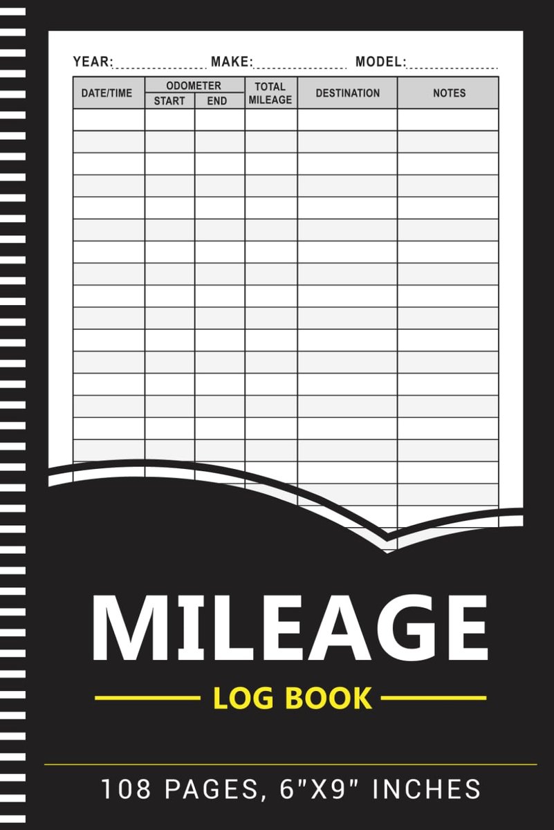 Mileage Log Book: Auto Mileage Journal, Odometer Tracking Logbook, Truck and Car Miles Expenses Tracker For Small - ShopVlot