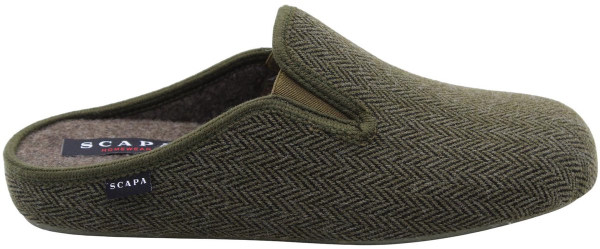 Scapa - Pantoffels - Groen - Heren - Maat 46 -