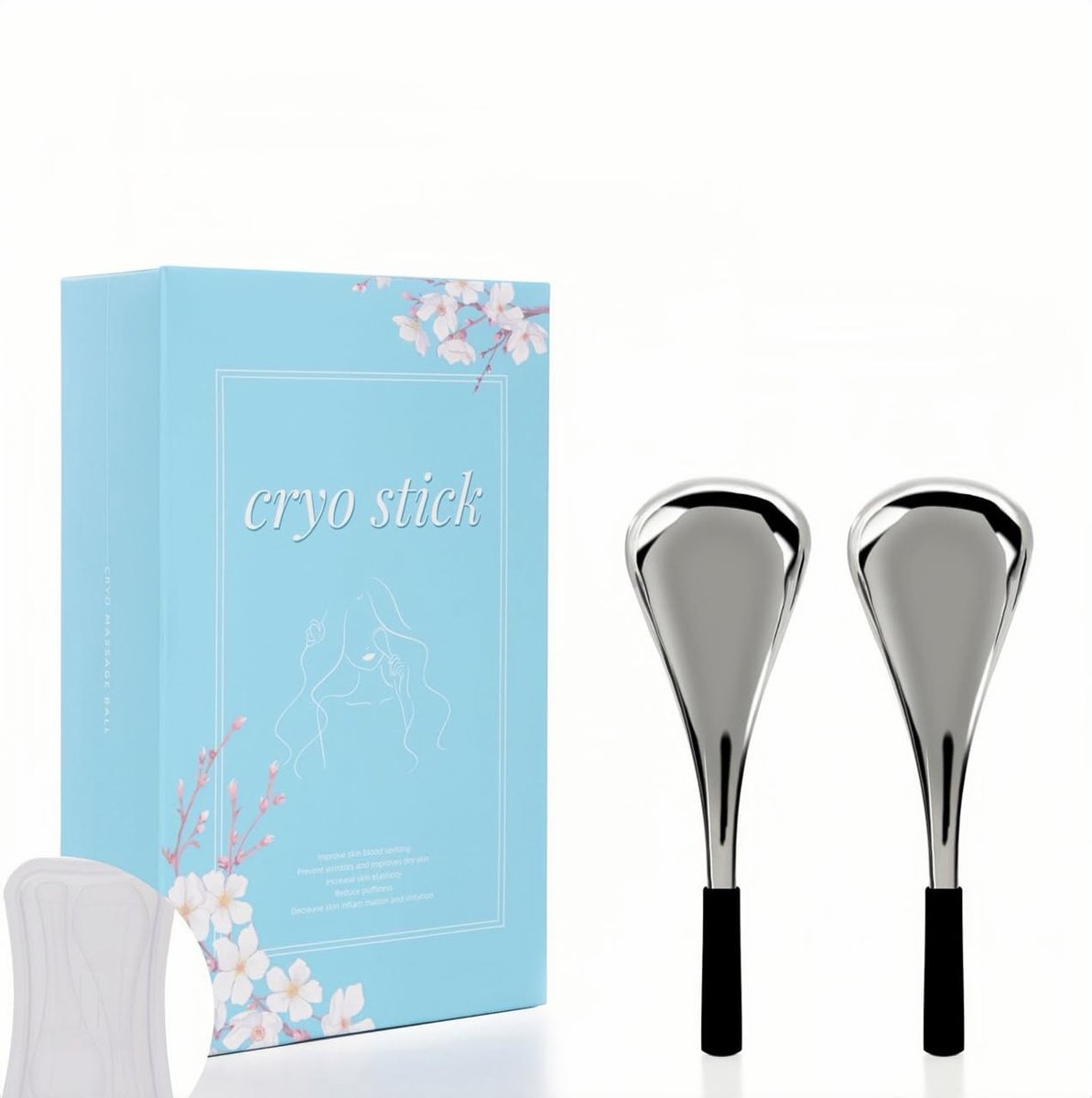 Ice Globes Gezichtsverzorgingsgereedschap voor Vrouwen Gezicht Ogen, Roestvrijstalen Gezichtsschoonheid Cryo Sticks - ShopVlot