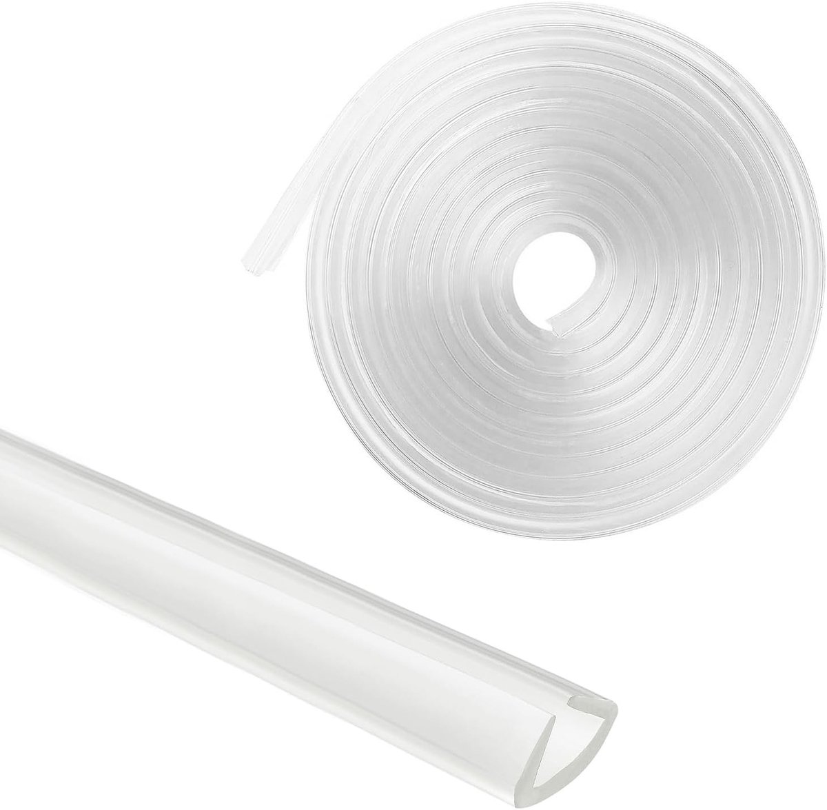 Transparante Randbescherming met Nano Hechtband, Siliconen U-Randbescherming en Hoekbescherming voor Meubels en Kasten van 14-15 mm Dikte, Ideaal voor Veiligheid en Schadepreventie