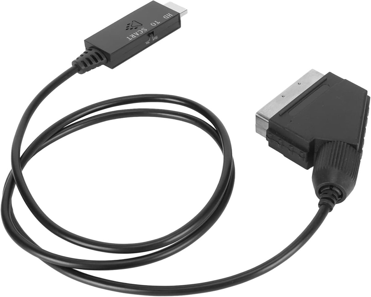 HDMI naar Scart Kabel voor Audio en Video, HD Multimedia Interface Converter voor TV en Monitor