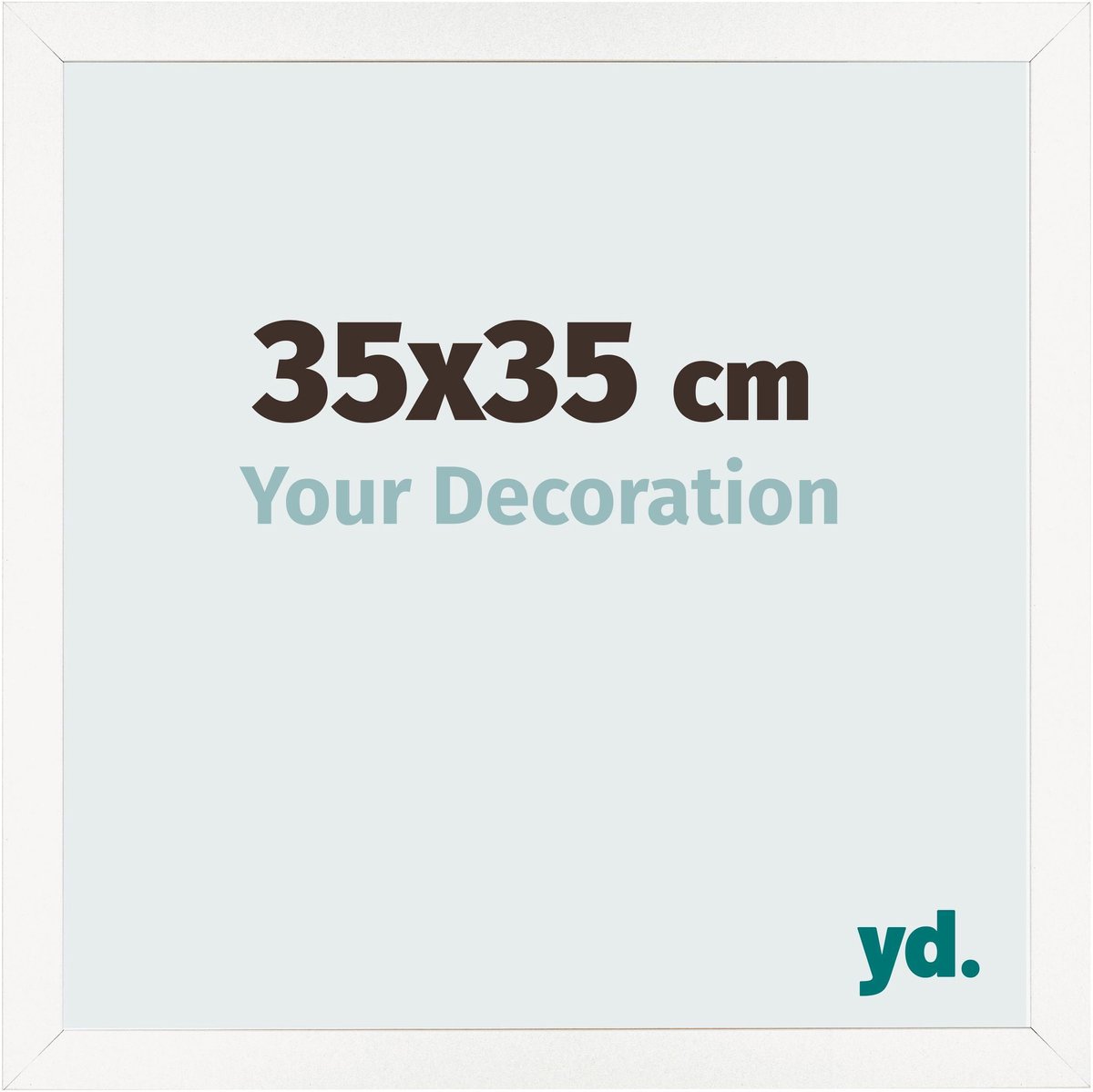 Your Decoration - Fotolijst 35x35 cm - MDF - Wit Hoogglans - Bologna