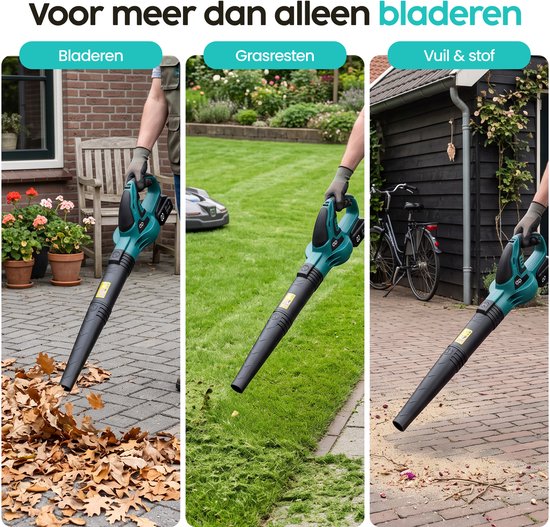 Infinity Goods Elektrische Bladblazer en Zuiger - 3500W - Versnipperfunctie - 45L Opvangzak - Op Snoer - 280 km/u Luchtsnelheid van infinity-goods — afbeelding 5