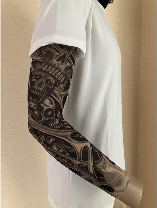Sleeve Armkous Tattoo Afdekking Fietsen Fiets UV-bescherming Arm Mouwen Beschermende Handschoenen Mannen Vrouwen Buiten - 6 Stuks, Meerkleurig, M — afbeelding 5