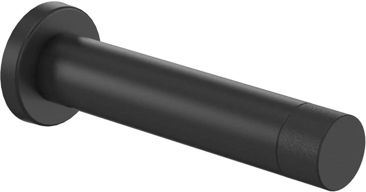 Muurbevestiging Stopper - Bescherming Wand - Geluiddempend - 2 Stuks - Mat Zwart - 9*4.5cm