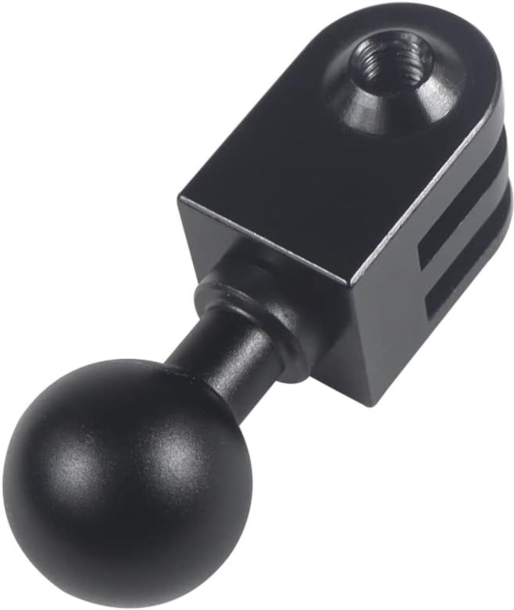 17mm Ball Head Adapter Clip Compatibel met GoPro Hero 11 10 Camera Accessoires Telefoon Houder Auto Opname Beugel