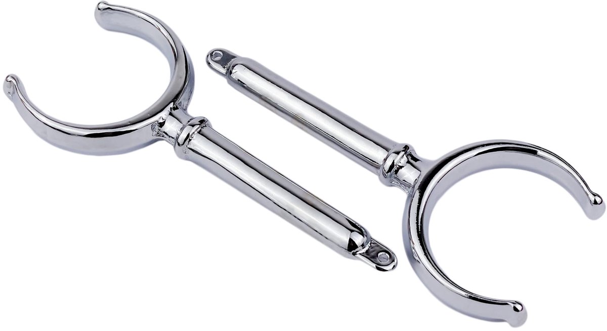 Rowlocks for Oars 2 Pcs with Bayonet Coupling in Chromed Brass Ø Stem: 12 mm - ShopVlot