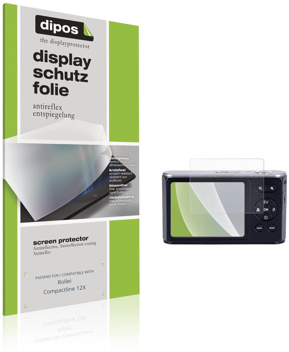 dipos – 4x Matte Beschermfolie geschikt voor Rollei Compactline 12X | Krasbestendige & antireflecterende Screenprotector Ultra-Thin