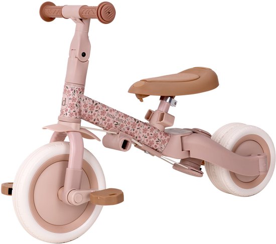 Little Dutch - 4 in 1 Driewieler Met Duwstang - Fairy Floral
