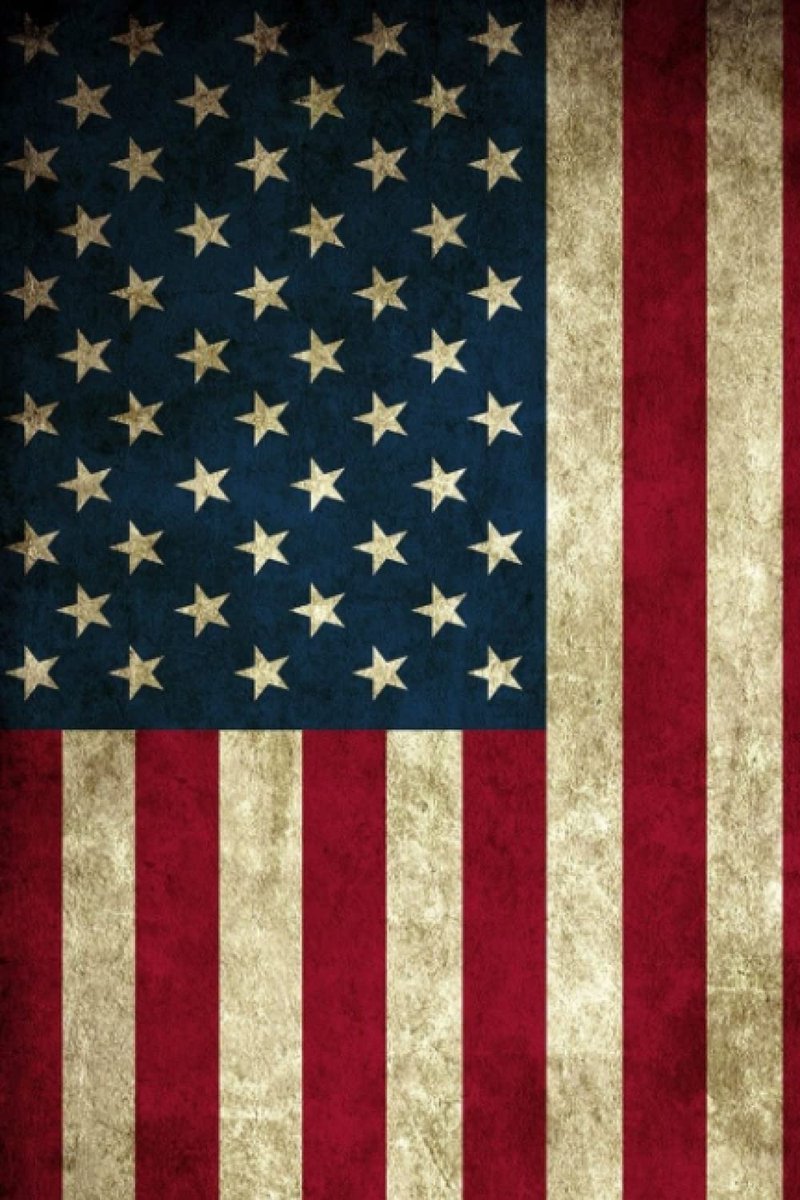 Notitieboek 6x9 - Amerikaanse vlag print - College ruled en lijnpagina's - Perfect voor aantekeningen - ShopVlot