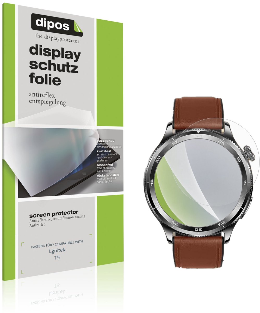 dipos – 6x Matte Beschermfolie geschikt voor Lgnitek T5 | Krasbestendige & antireflecterende Screenprotector Ultra-Thin