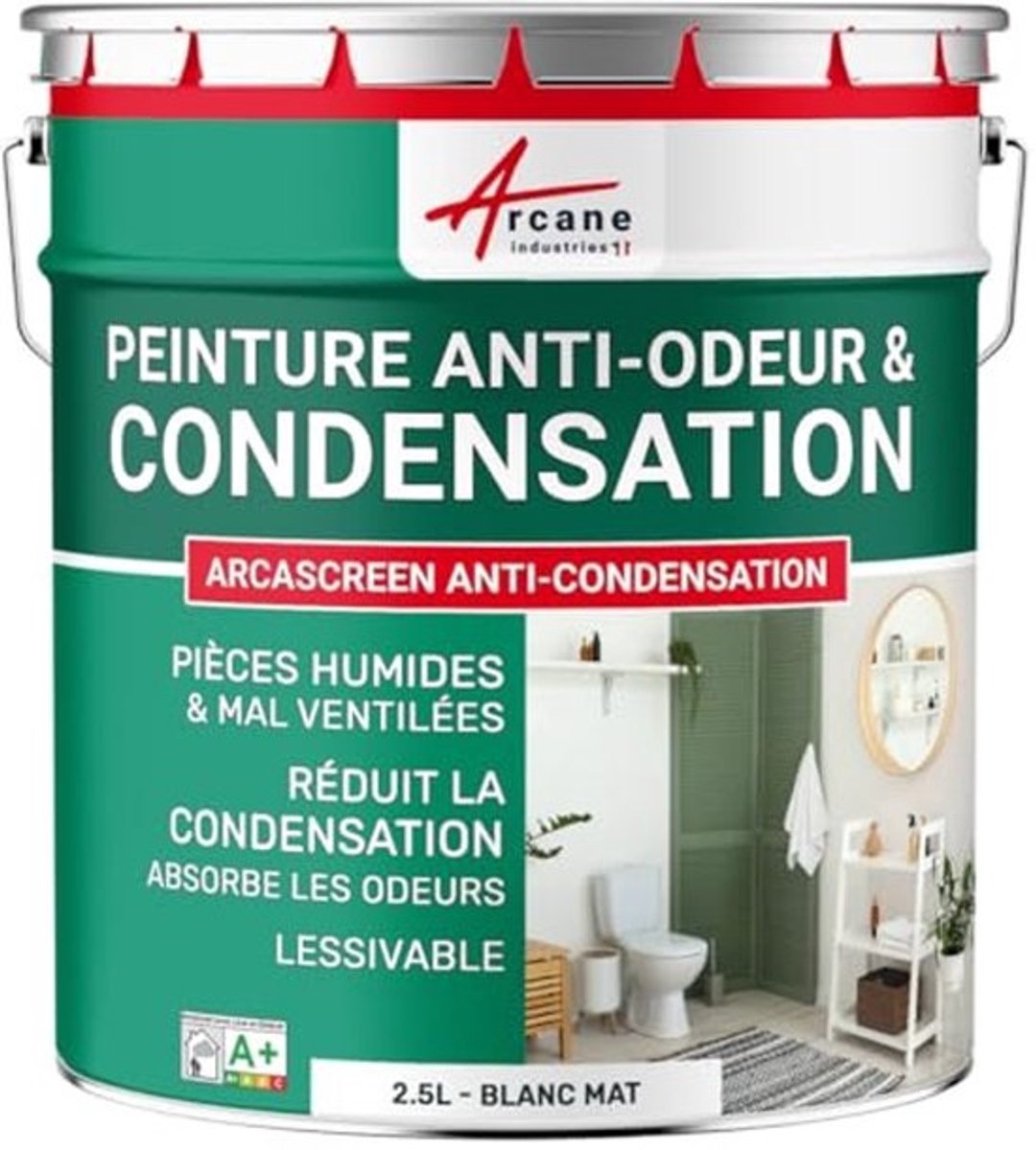 Anti-condensatie en geurremmende verf voor binnenmuren en plafonds - 2,5 l