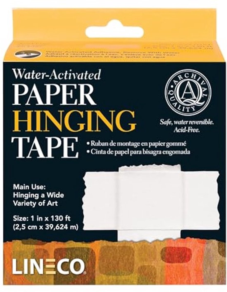 Gummed Paper Hinging Tape 1 inch x 130 feet
