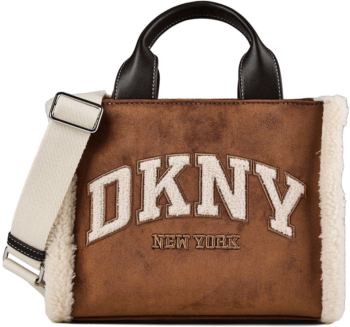 DKNY handtas schoudertas Hadlee Crossbody Walnut bruine