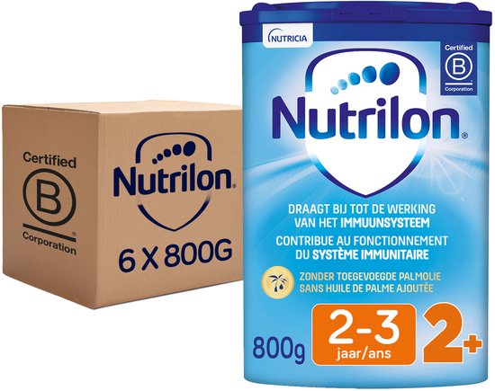 Nutrilon 2+ - Peuter Groeimelk Kinderen Vanaf 2 jaar - Babyvoeding in Poeder voor Flesvoeding - 6 x 800g van Nutrilon — afbeelding 2