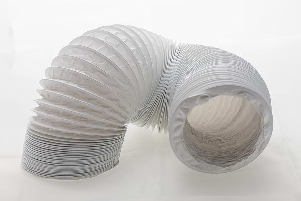 Daniplus Afvoerslang, flexibel, pvc, diameter 125/127 mm, 6 m, voor airconditioning, wasdroger en afzuigkap