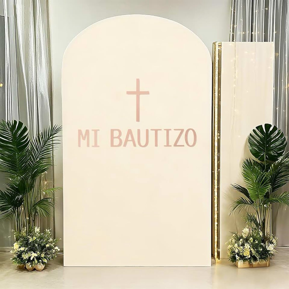 Bautizo Muursticker, Kruisdoop Muurstickers voor Boogachtergrond Mi Bautizo Decoraties voor Eerste Communie Feestdecoraties Babyshowers