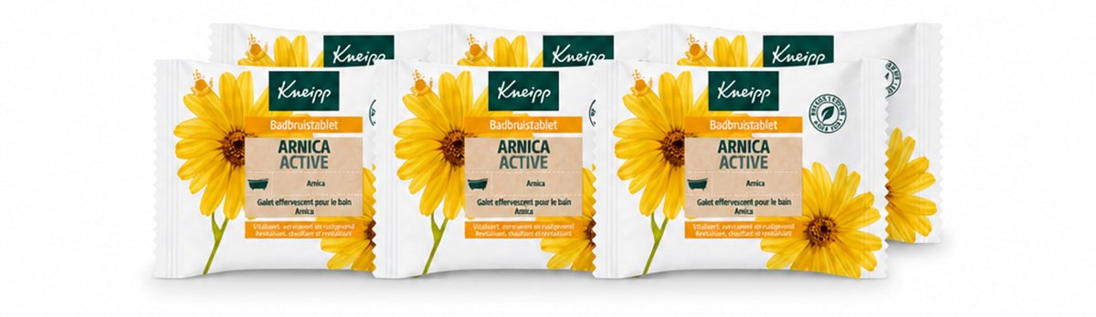 6 x Kneipp - Badbruistablet - Arnica - Voordeelverpakking - 6 stuks