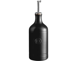 Emile Henry Olie- en azijnfles - 450ml - Zwart