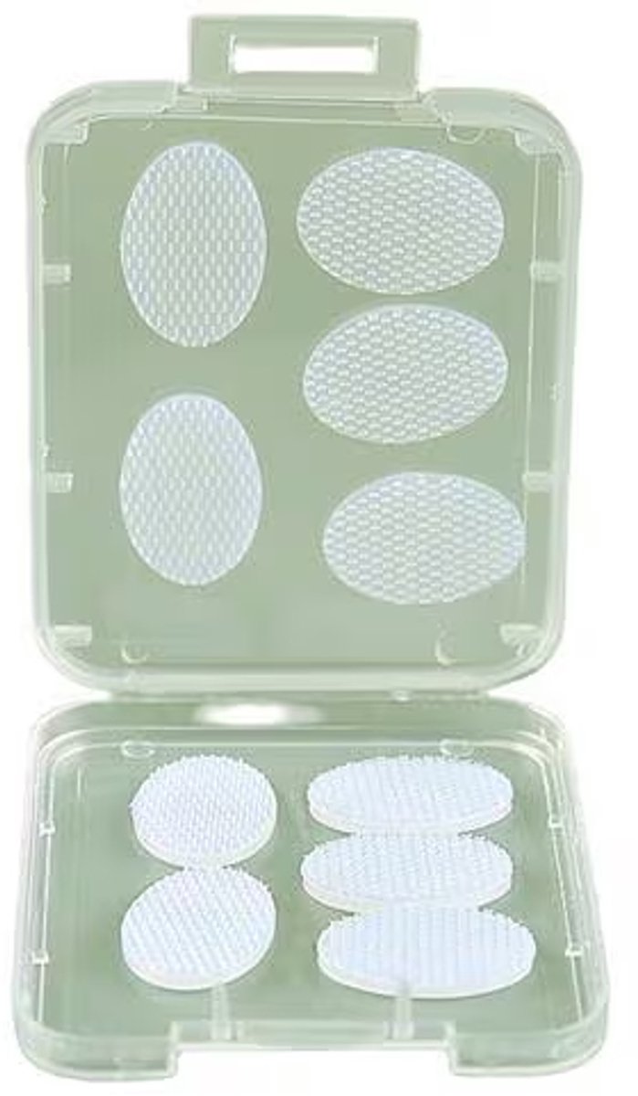 Antislip siliconen bh-bandjespads - ovale vorm, 10 stuks per verpakking