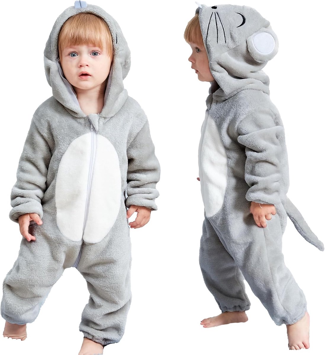 Winter Romper met Capuchon Jumpsuit 2-36 Maanden