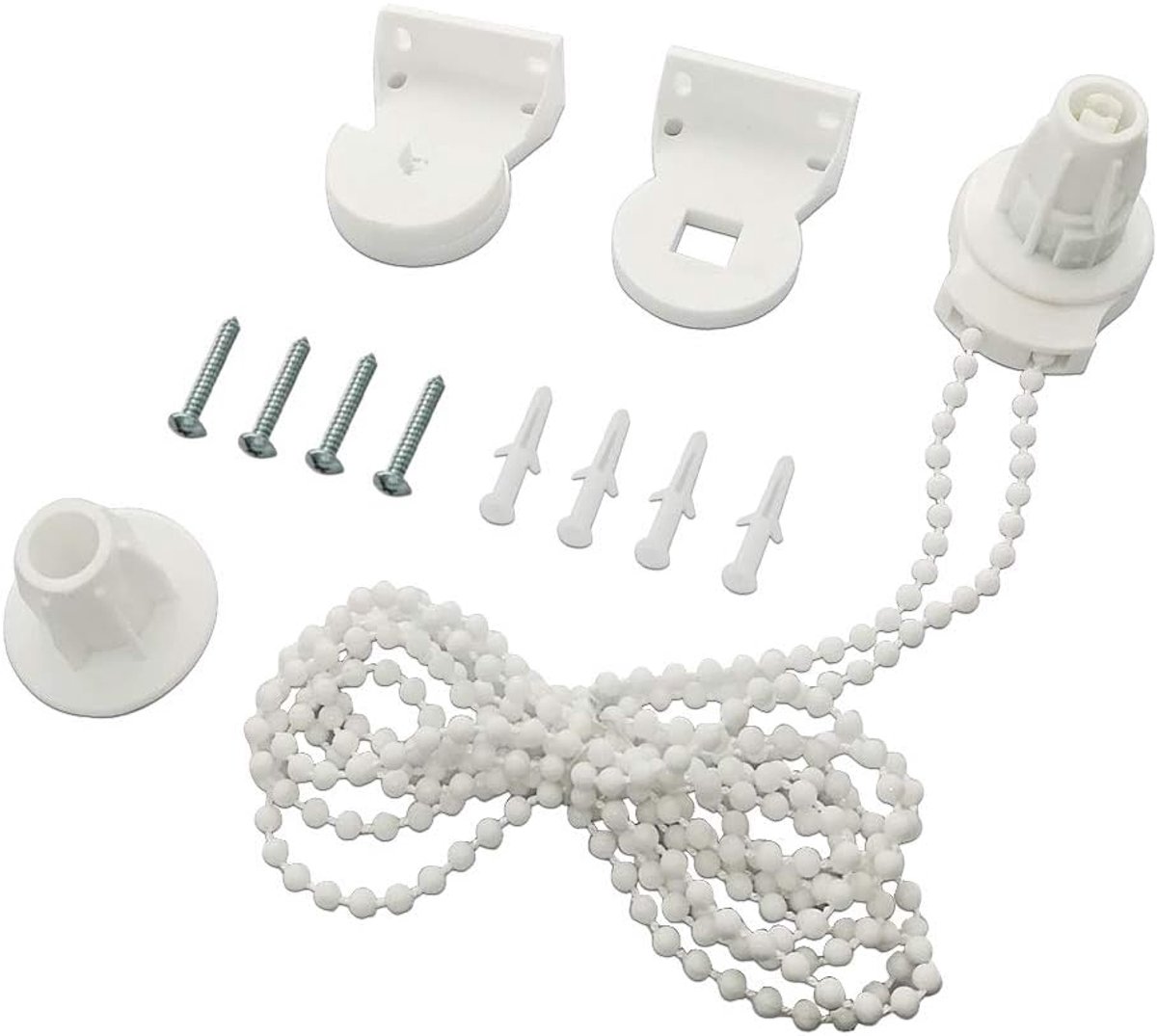 25 mm / 1 '' trekkoord & beugels & Sidewinder & Schroeven Plastic Vervanging voor Gordijn Reparatie