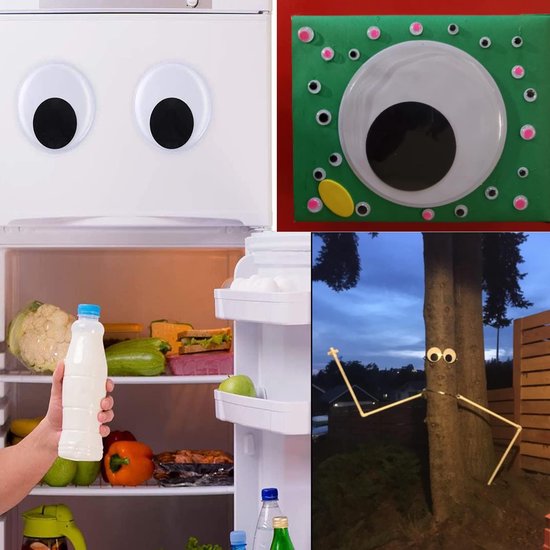 Ogen, zelfklevend, 18 cm, kleverige beweegbare ogen, voor doe-het-zelf, handwerk, feestdecoratie — afbeelding 3