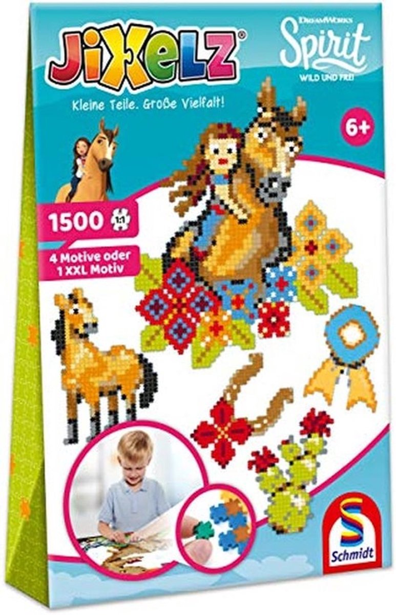 Jixelz Puzzelset met 1500 Stukjes en 5 Motieven - Kleurrijke Kinderknutselset
