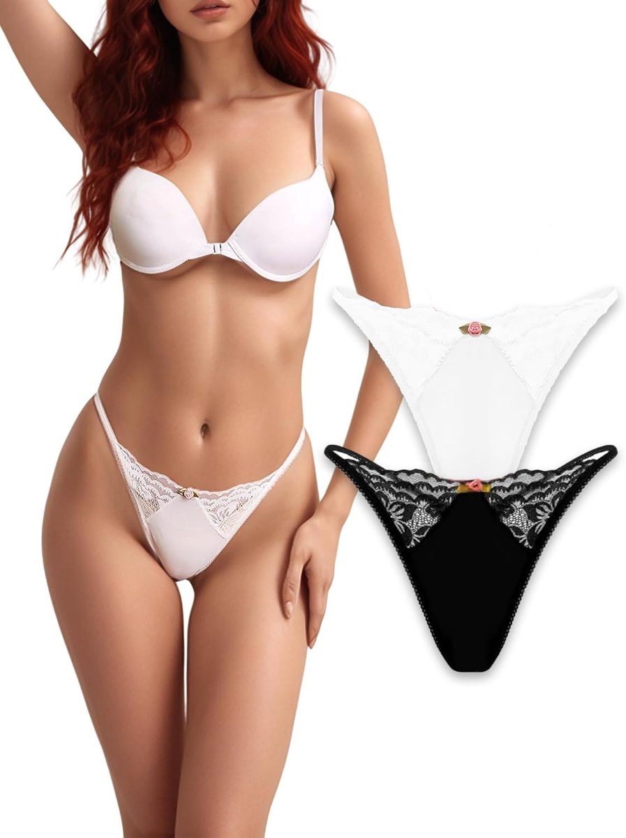 String Voor Vrouwen Sexy Floral Lingerie Naadloze T-back Leggings lage stijging Slipje