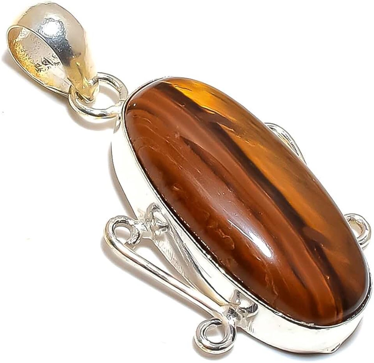 Handmade Pendant 2-2.5" Long For Girls Woman's Sterling Silver Plated Jewelry From Kashish